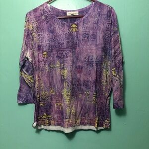 Breckenridge size medium three-quarter length blouse